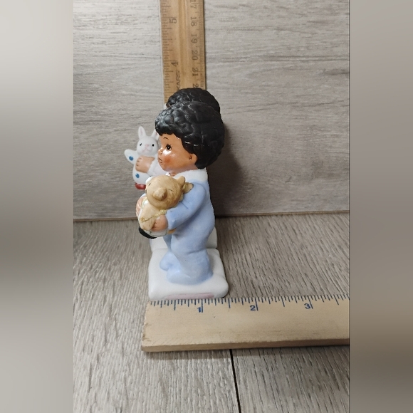 Vintage Homco 1430 Figurines "Children Ready For Bedtime" Ceramic Set Of 2 - Picture 3 of 11